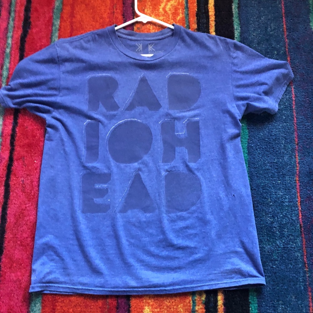 Radiohead 2016 shirt. Blue Large. WASTE